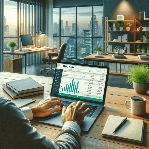 QuickBooks in a modern office environment